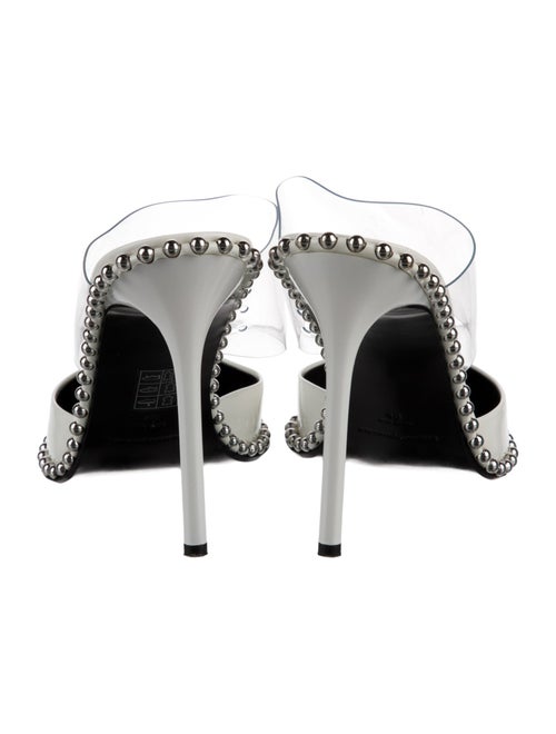 Alexander Wang Patent Leather Studded Accents Mules