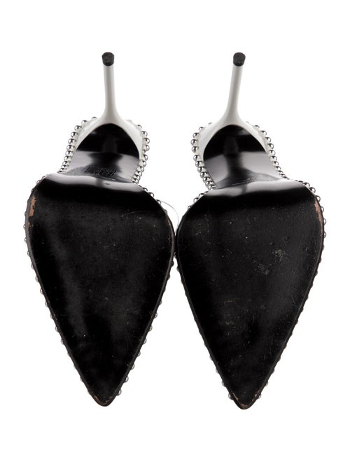 Alexander Wang Patent Leather Studded Accents Mules