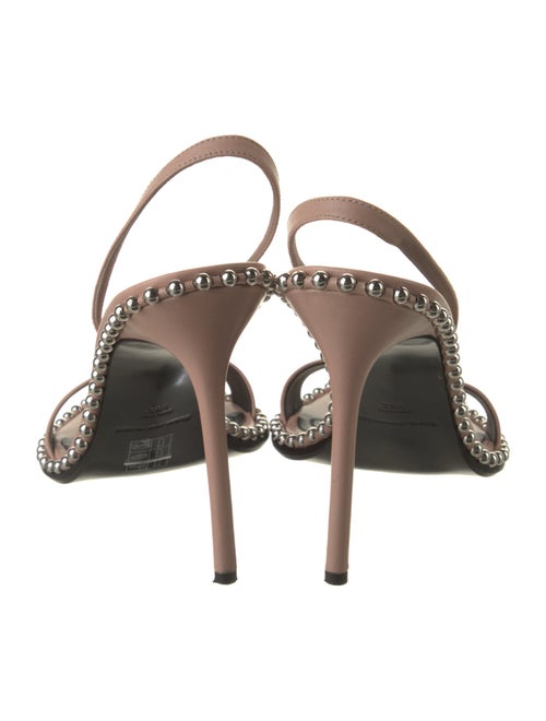 Alexander Wang Leather Studded Accents Slingback Sandals