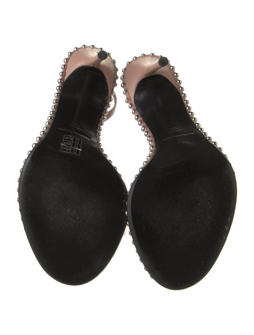 Alexander Wang Leather Studded Accents Slingback Sandals
