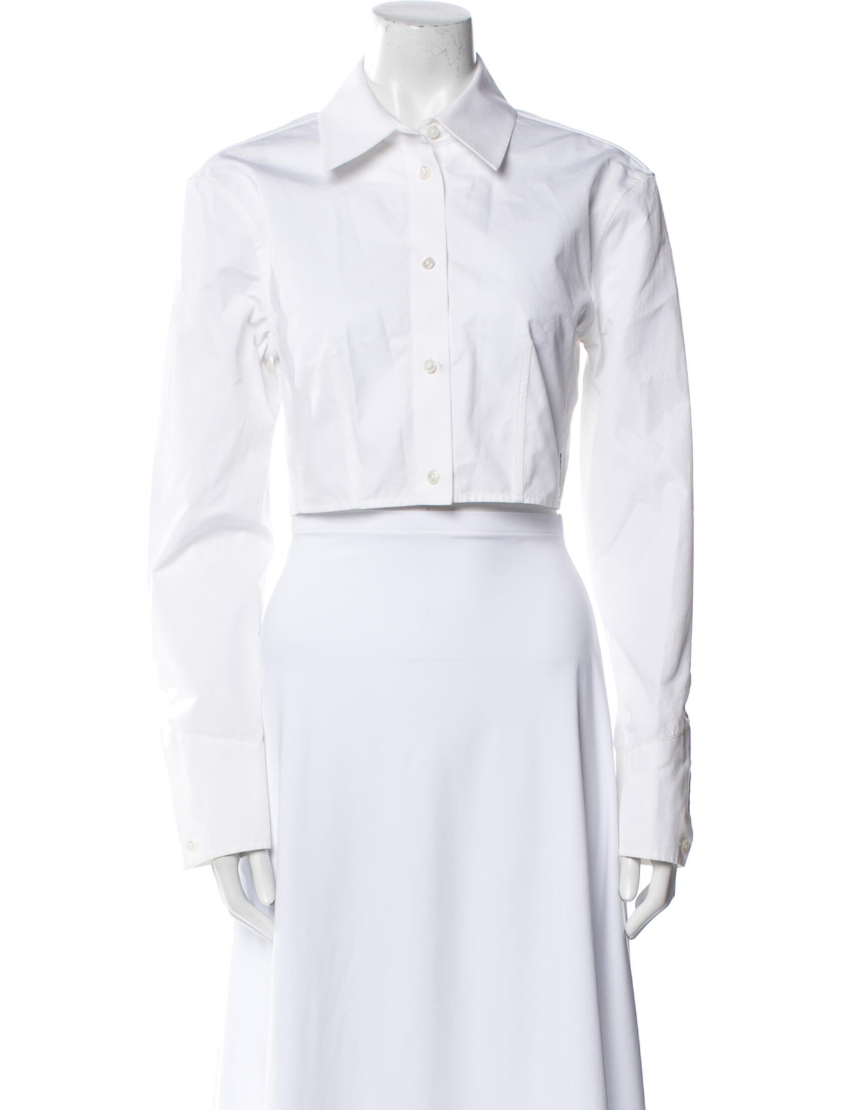 Alexander Wang Long Sleeve Crop Top