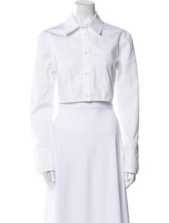 Alexander Wang Long Sleeve Crop Top