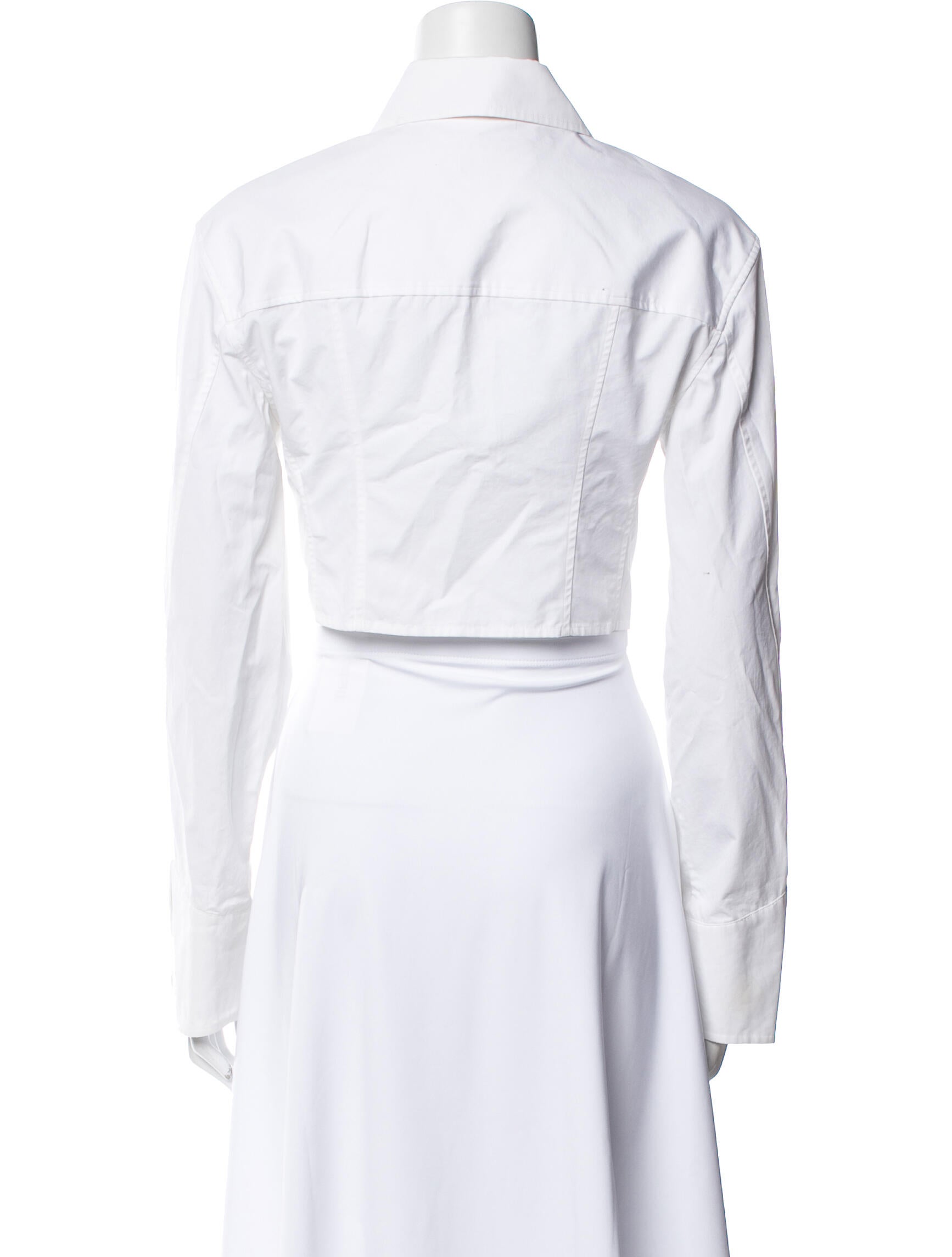 Alexander Wang Long Sleeve Crop Top