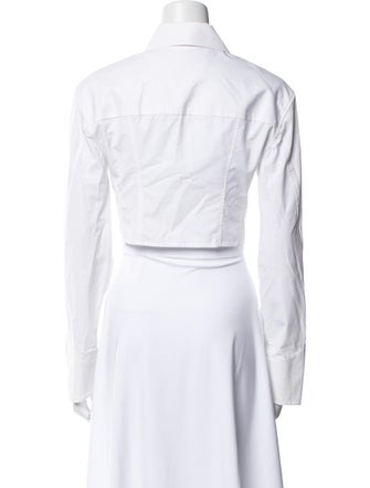 Alexander Wang Long Sleeve Crop Top