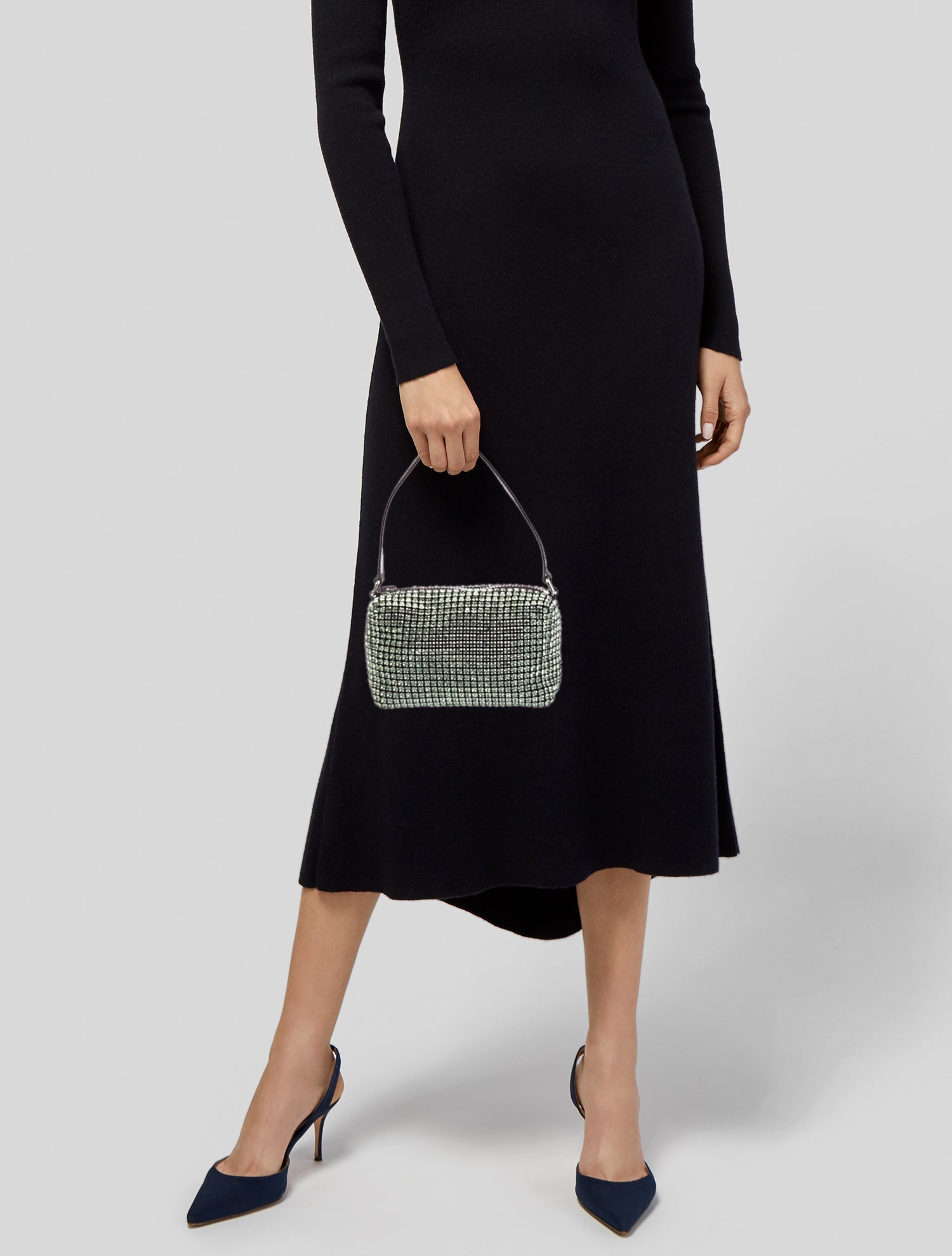 Alexander Wang Crystal Top Handle Bag