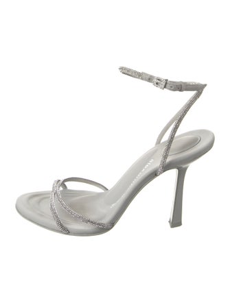 Alexander Wang Crystal Crystal Embellishments Slingback Sandals