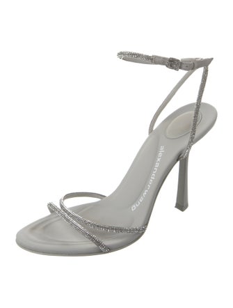Alexander Wang Crystal Crystal Embellishments Slingback Sandals