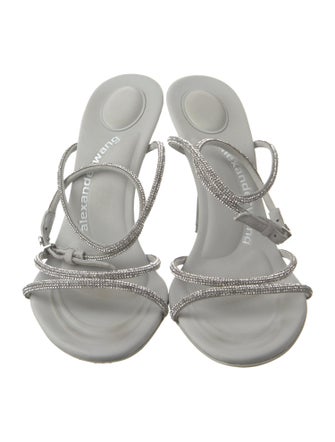 Alexander Wang Crystal Crystal Embellishments Slingback Sandals