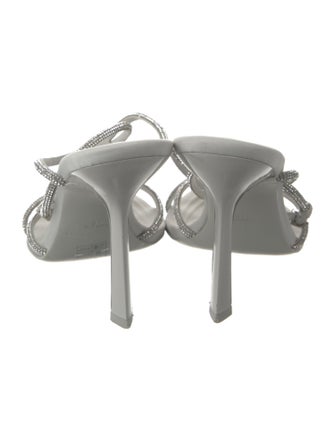 Alexander Wang Crystal Crystal Embellishments Slingback Sandals