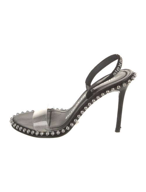 Alexander Wang Leather Studded Accents Slingback Sandals