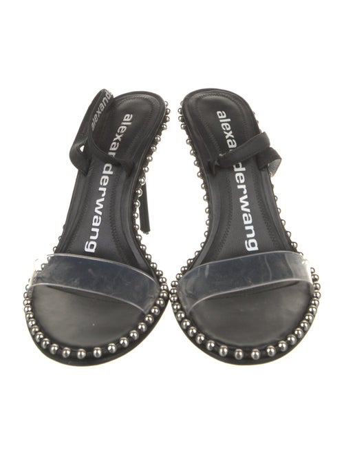 Alexander Wang Leather Studded Accents Slingback Sandals