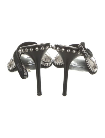 Alexander Wang Leather Studded Accents Slingback Sandals