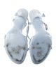 Alexander Wang Leather Crystal Embellishments Sandals