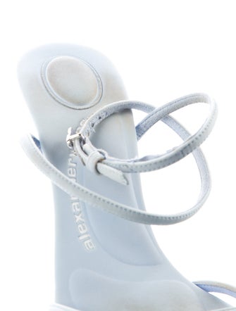 Alexander Wang Leather Crystal Embellishments Sandals