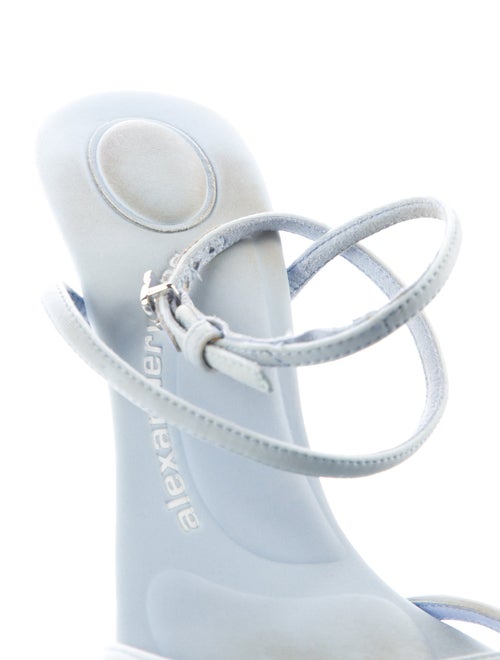 Alexander Wang Leather Crystal Embellishments Sandals