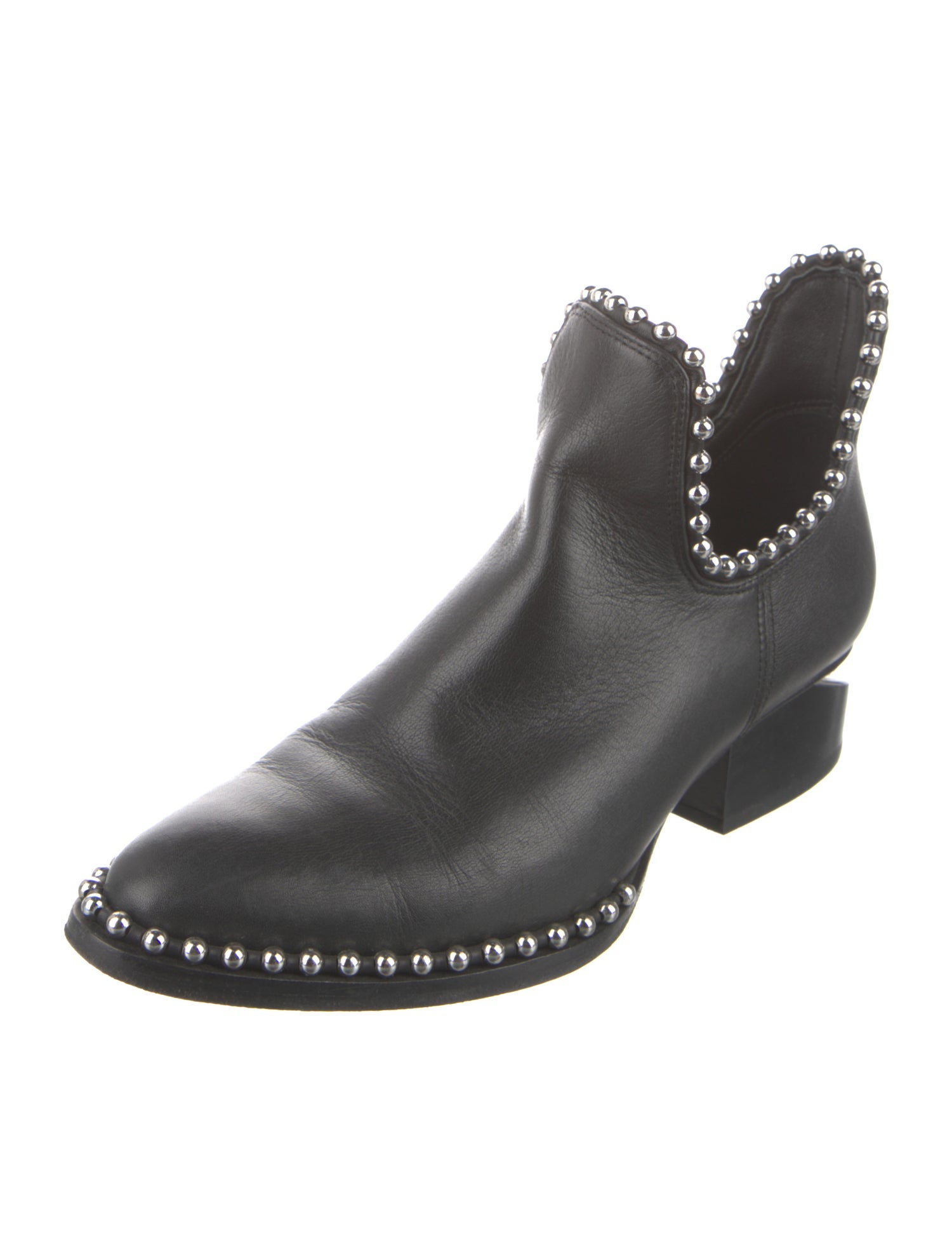 Alexander Wang Leather Beaded Accents Flats