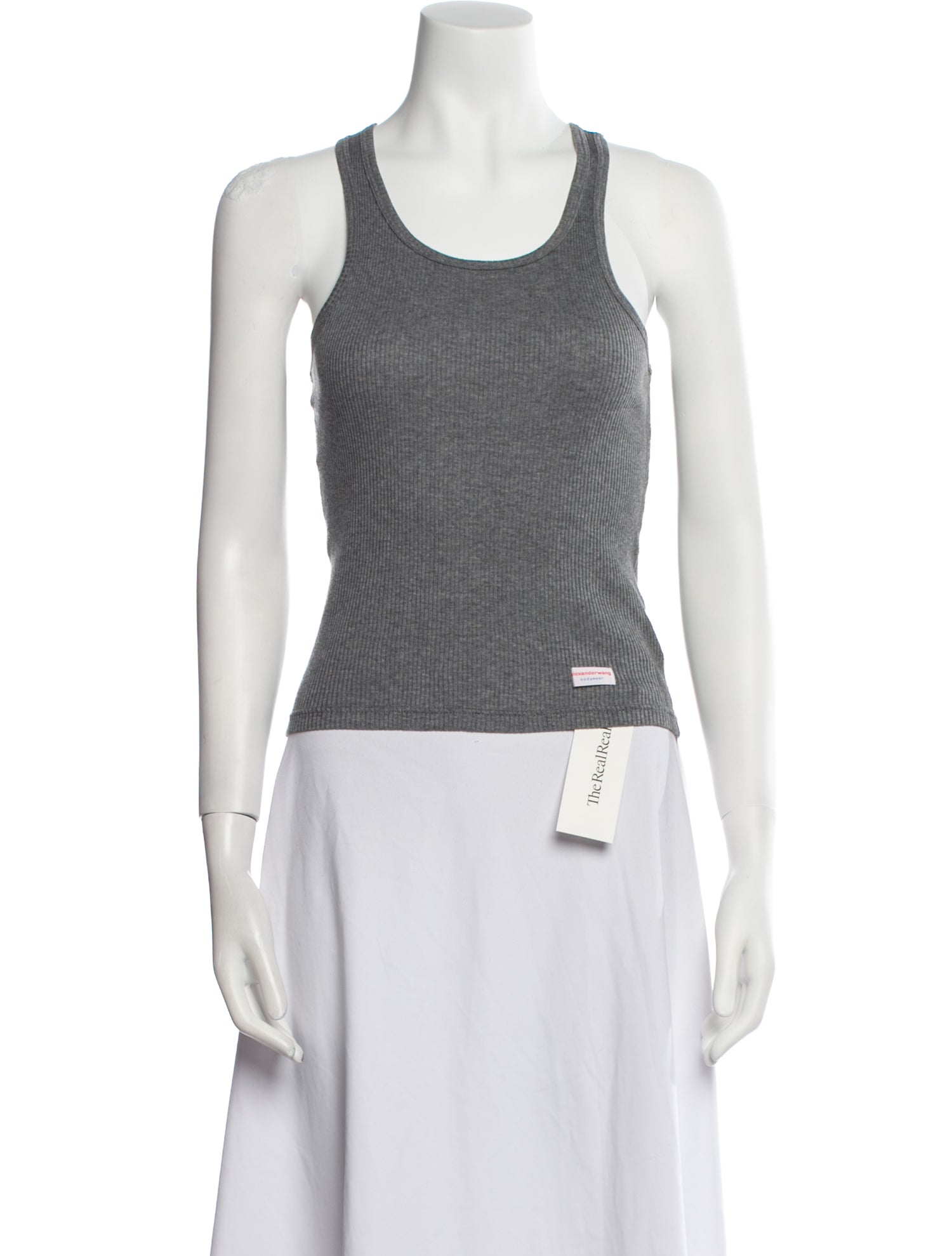 Alexander Wang Graphic Print Scoop Neck Top