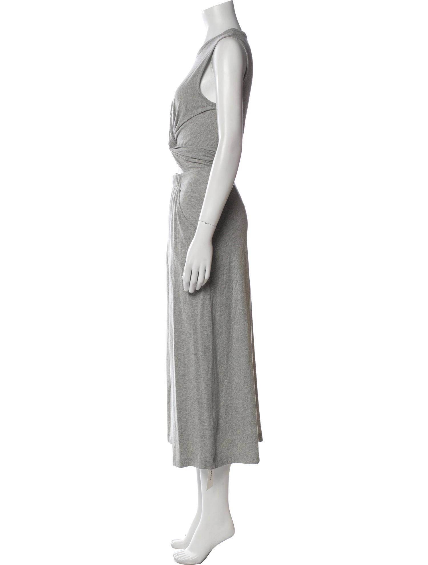 T by Alexander Wang Crew Neck Long Dress