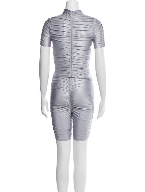 Alexander Wang Polka Dot Print Ruffle Embellishment Short Set