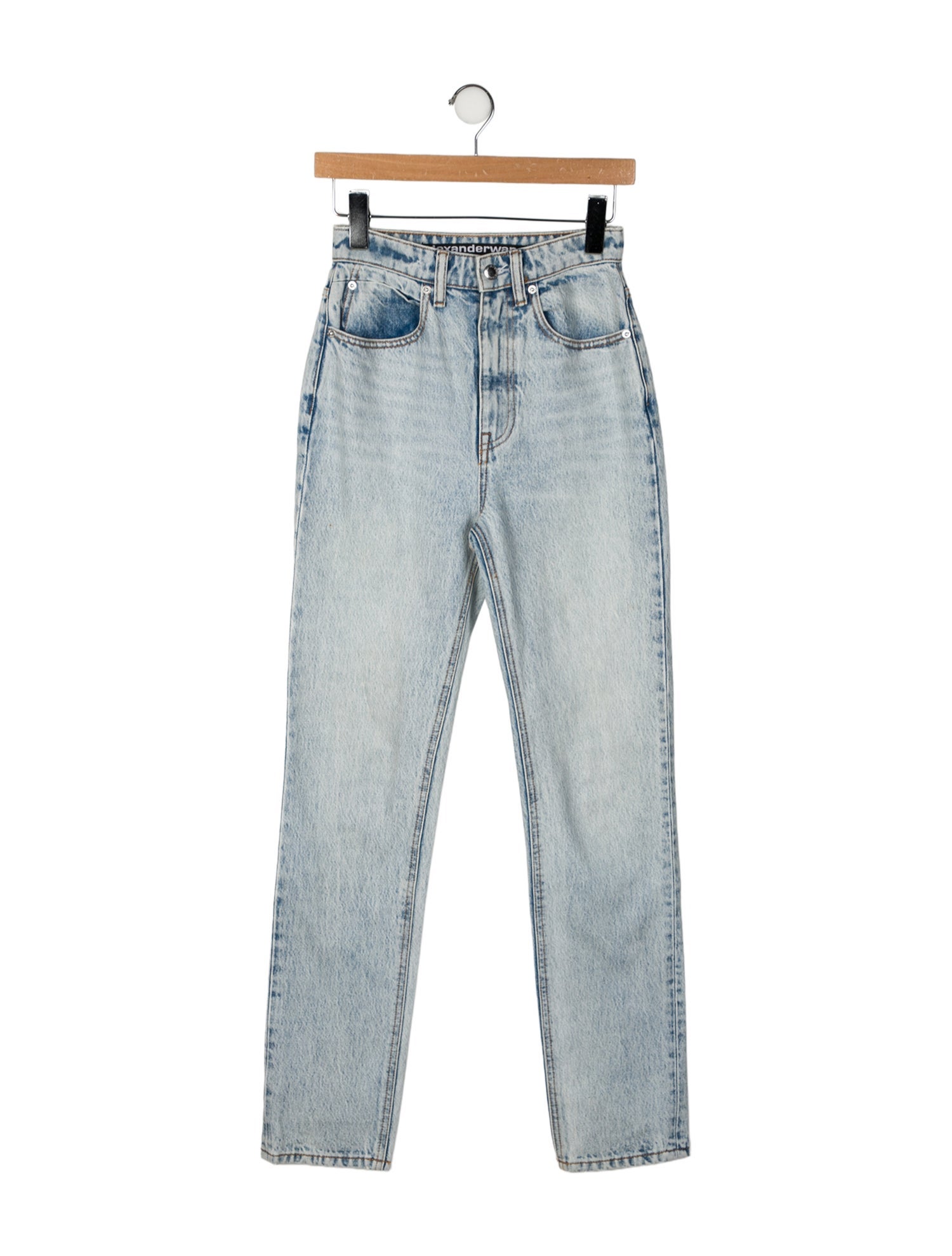 Alexander Wang High-Rise Straight Leg Jeans