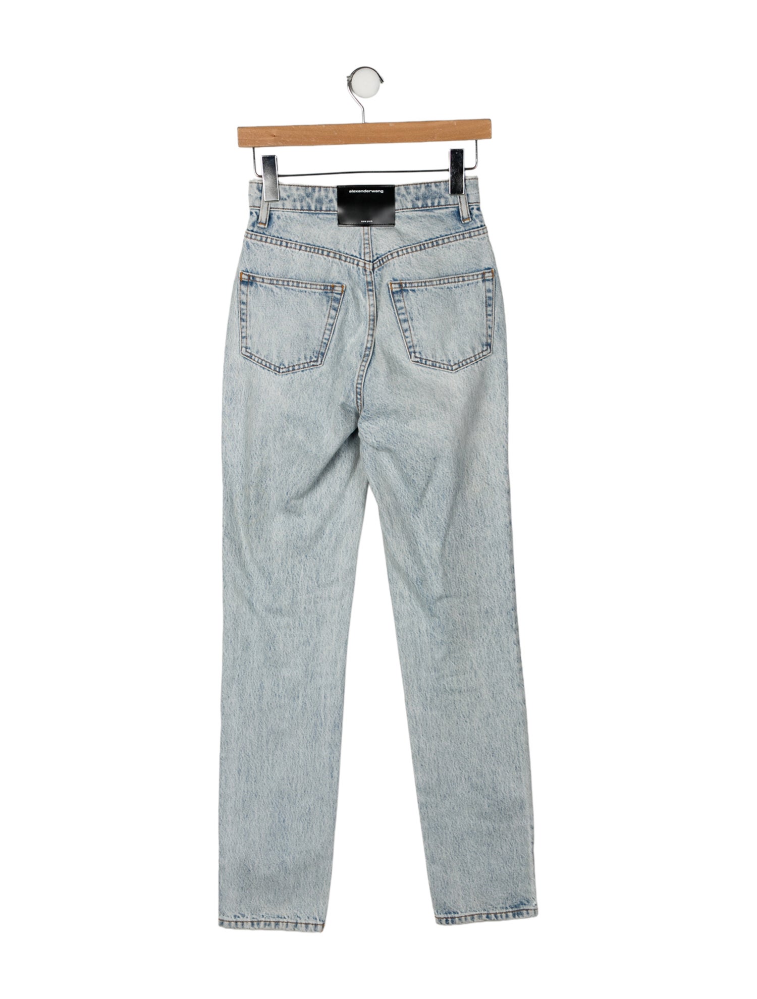 Alexander Wang High-Rise Straight Leg Jeans