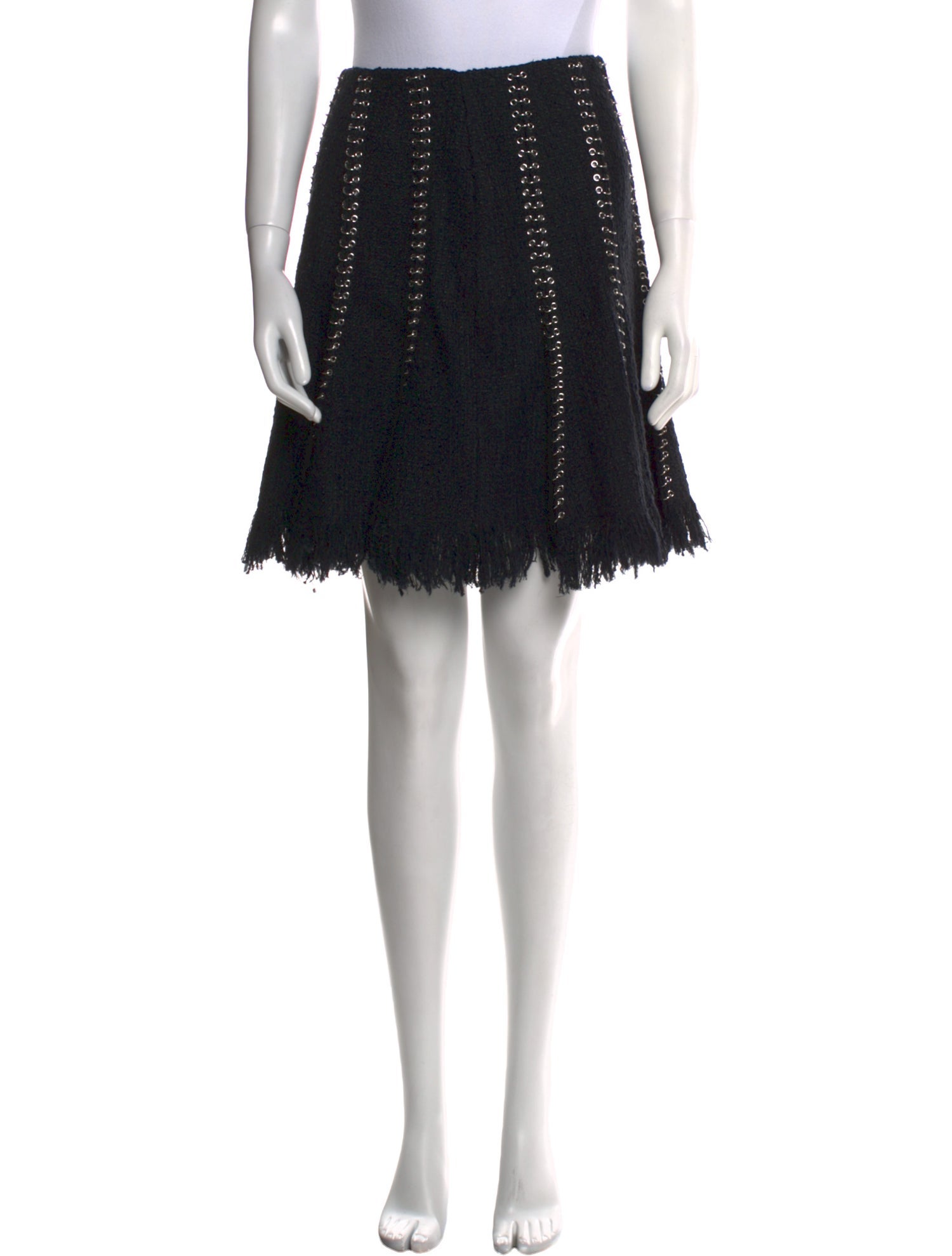 Alexander Wang Chain-Link Accents Knee-Length Skirt