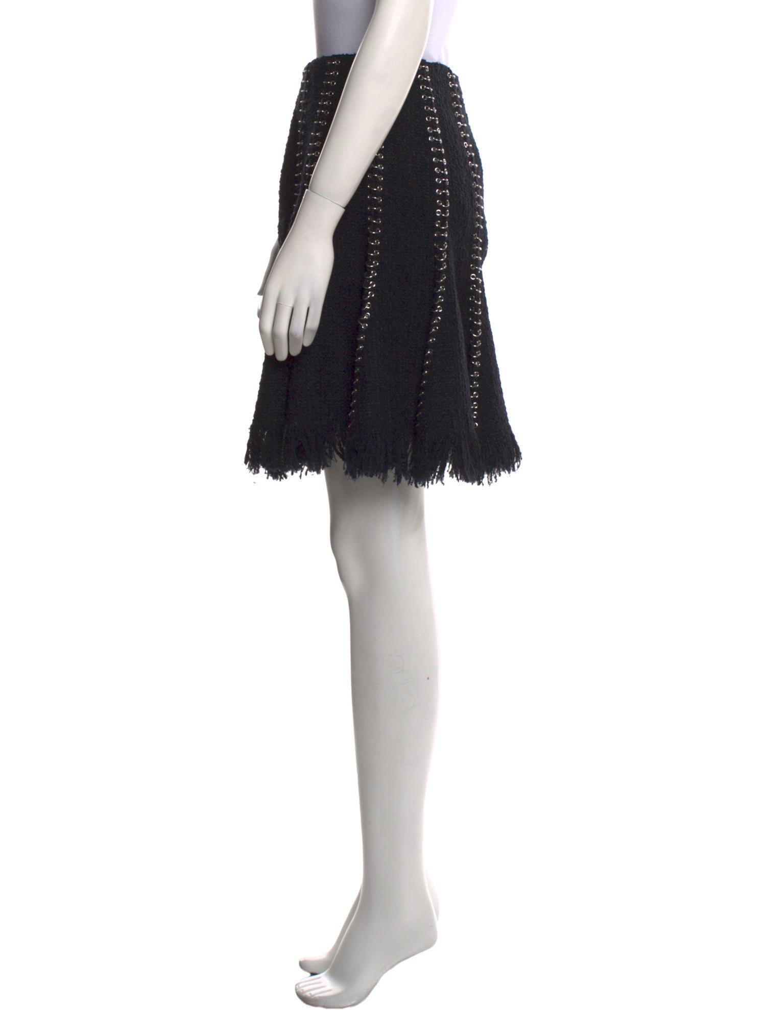 Alexander Wang Chain-Link Accents Knee-Length Skirt