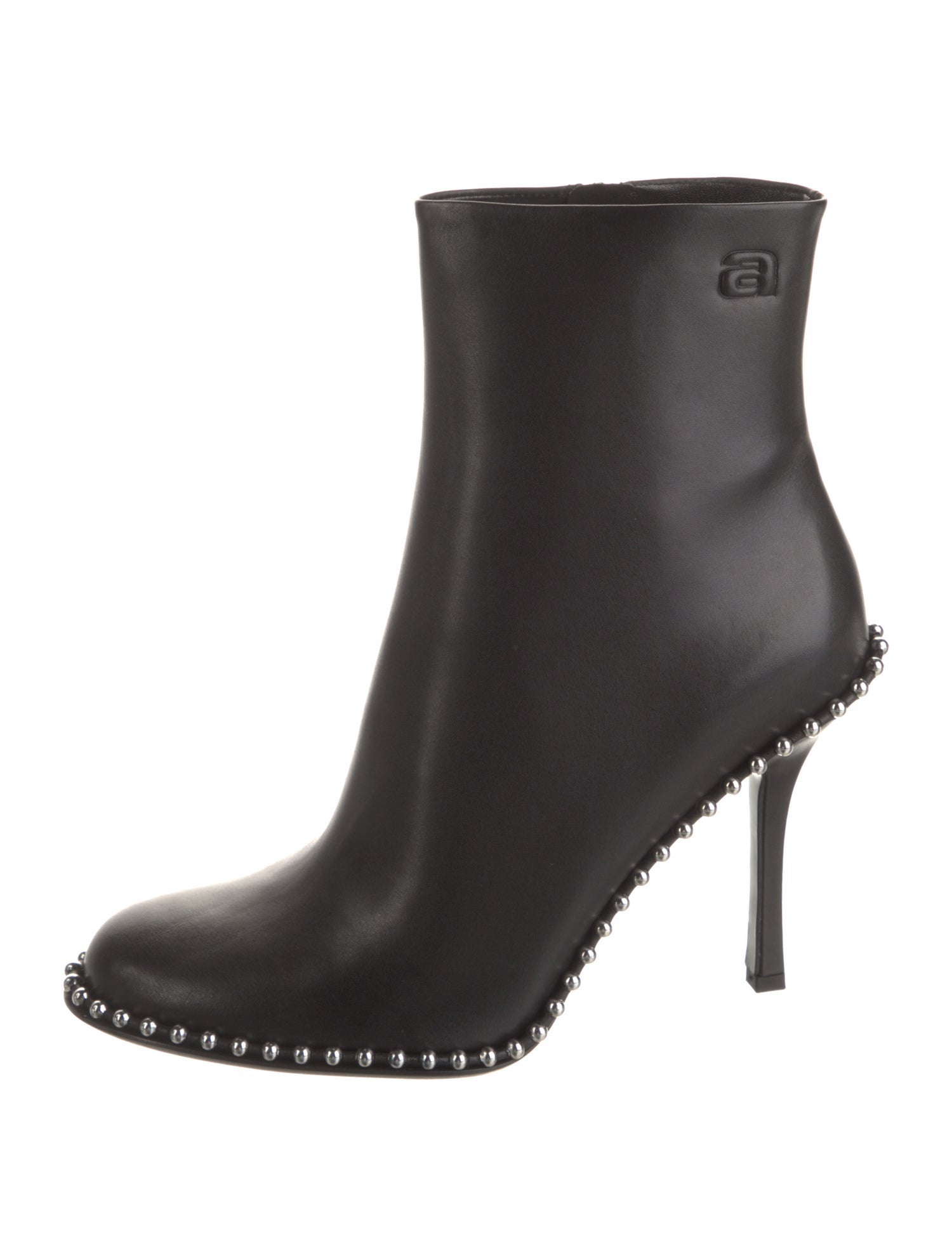 Alexander Wang Leather Studded Accents Boots