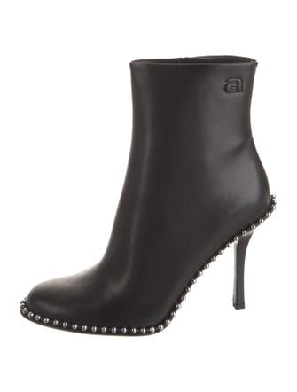 Alexander Wang Leather Studded Accents Boots