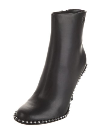 Alexander Wang Leather Studded Accents Boots