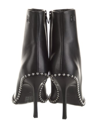 Alexander Wang Leather Studded Accents Boots