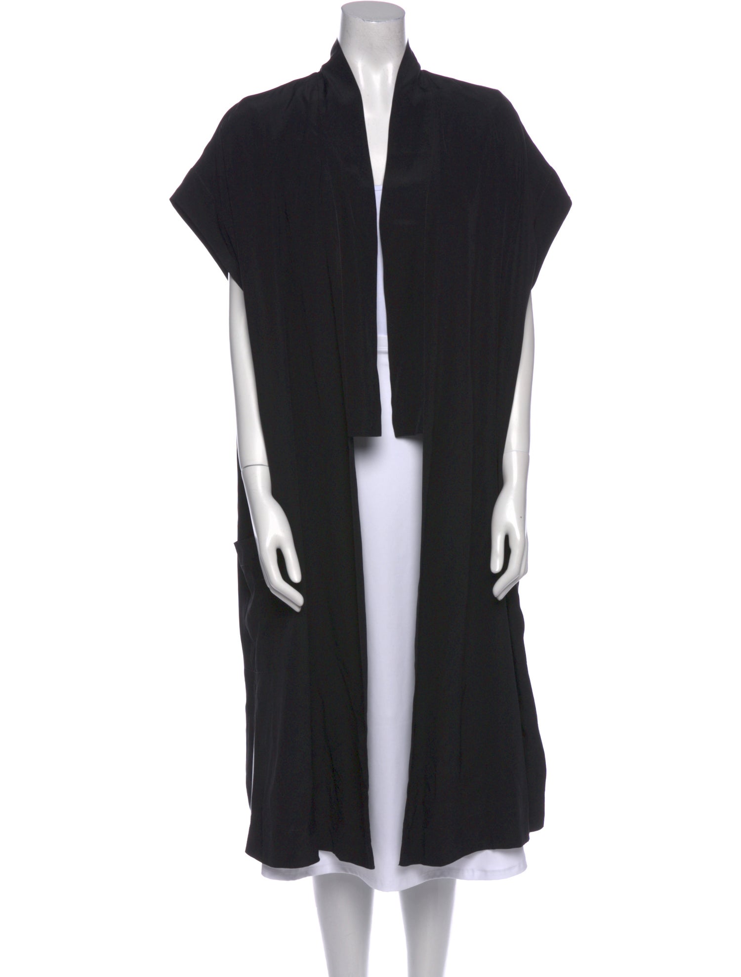 Alexander Wang Silk Open Front Sweater