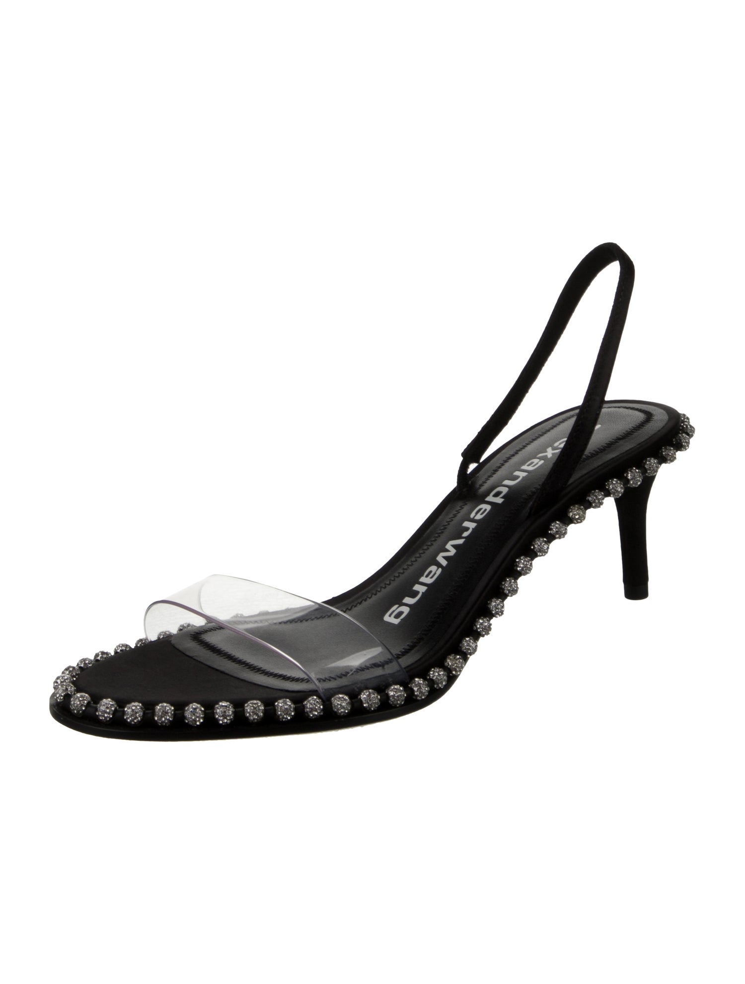 Alexander Wang PVC Crystal Embellishments Slingback Sandals
