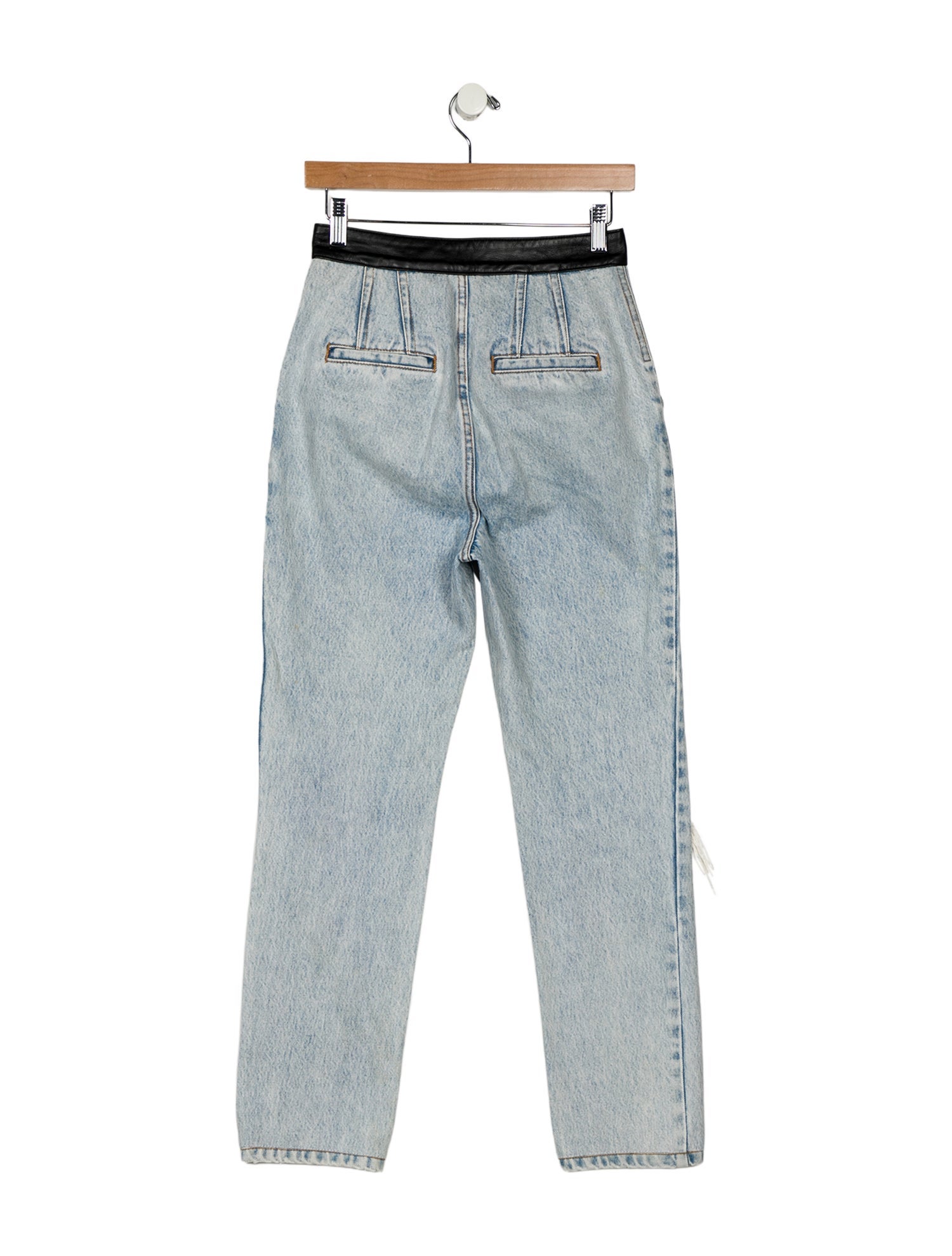 Alexander Wang High-Rise Straight Leg Jeans