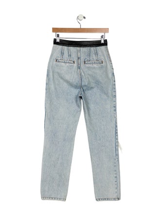 Alexander Wang High-Rise Straight Leg Jeans