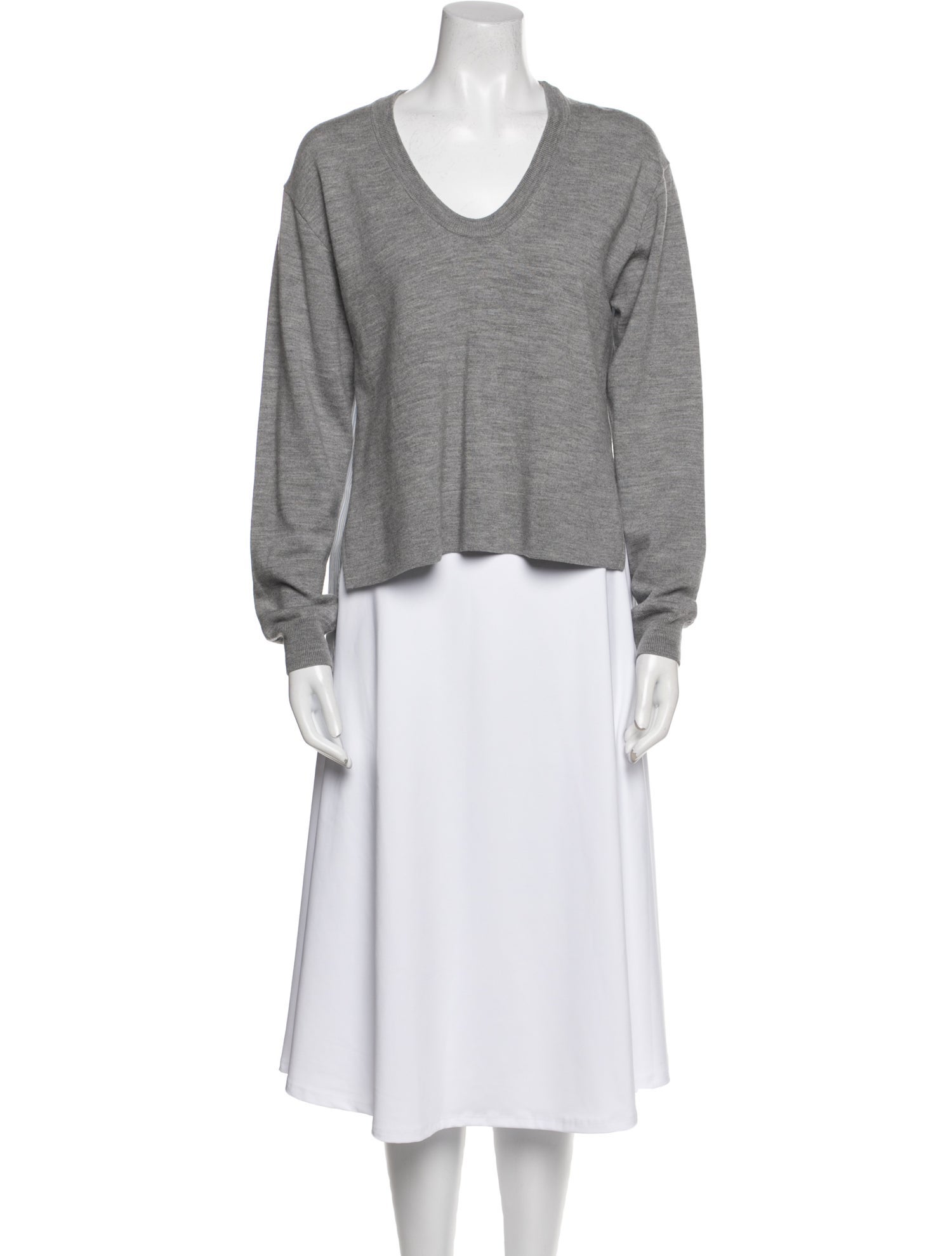 Alexander Wang Merino Wool V-Neck Top