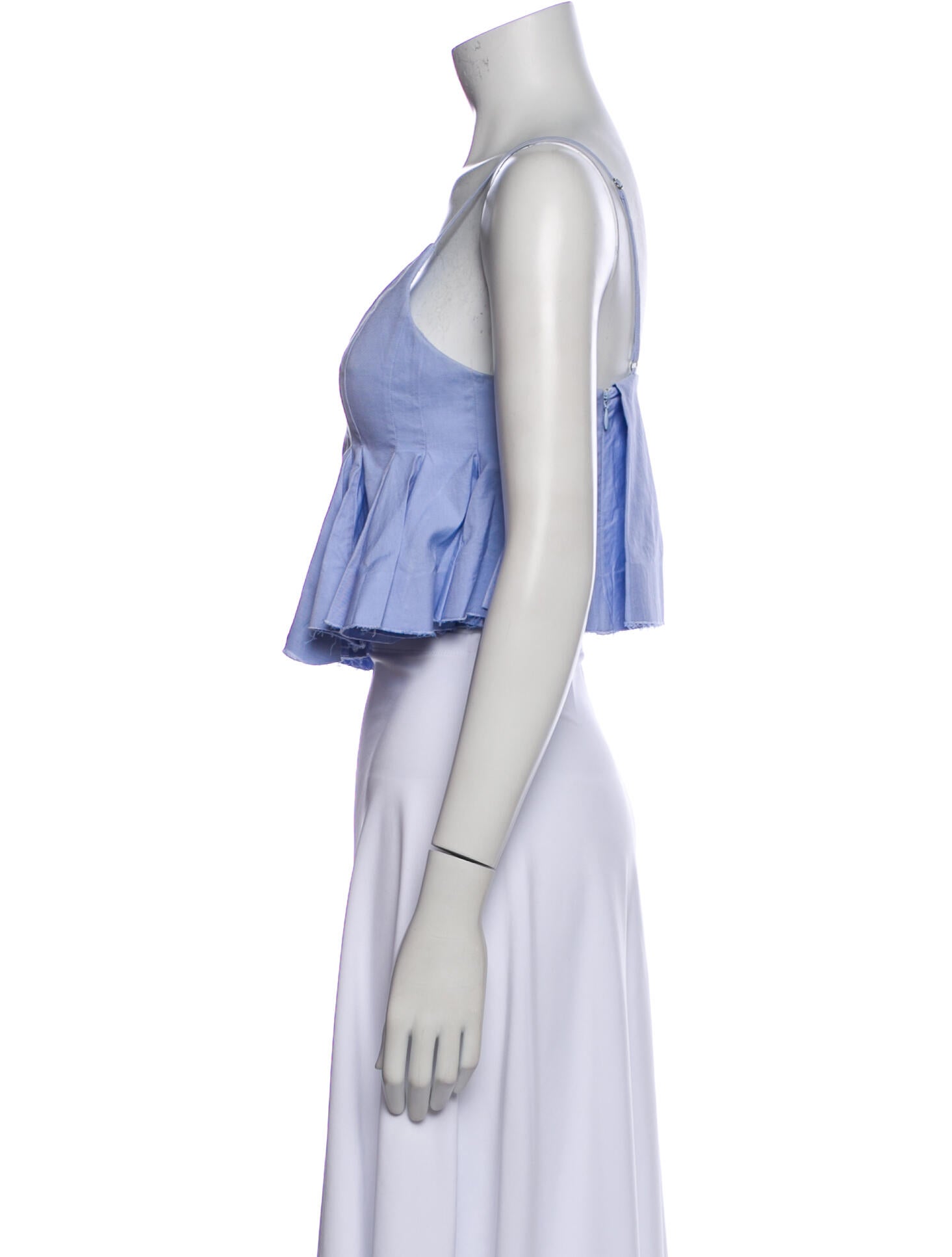 Alexander Wang V-Neck Sleeveless Crop Top