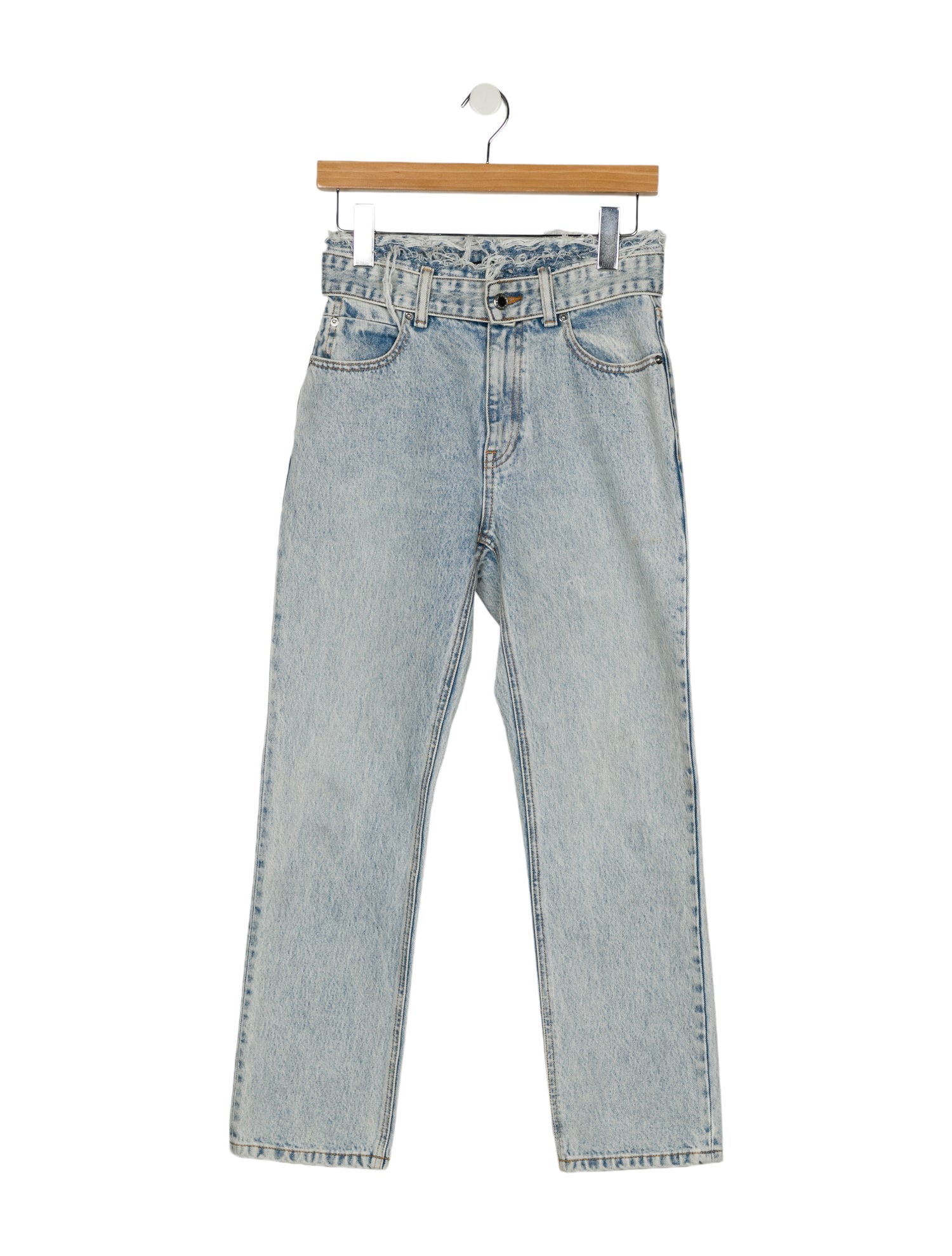 Alexander Wang Mid-Rise Straight Leg Jeans