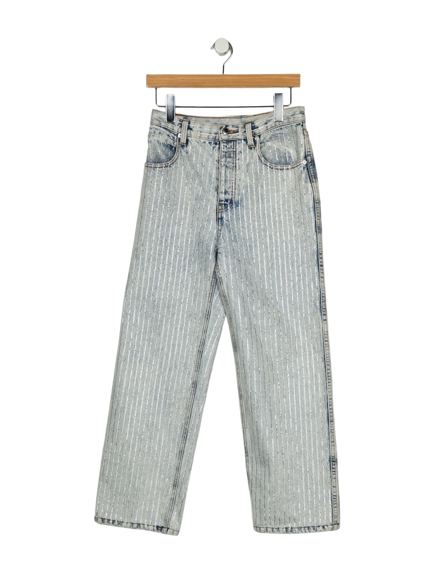 Alexander Wang High-Rise Straight Leg Jeans