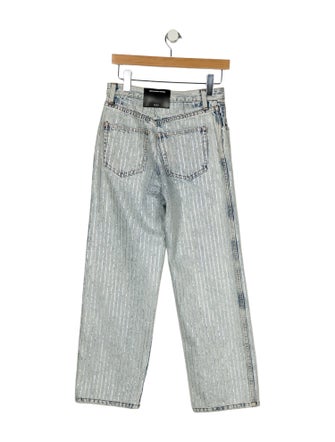 Alexander Wang High-Rise Straight Leg Jeans