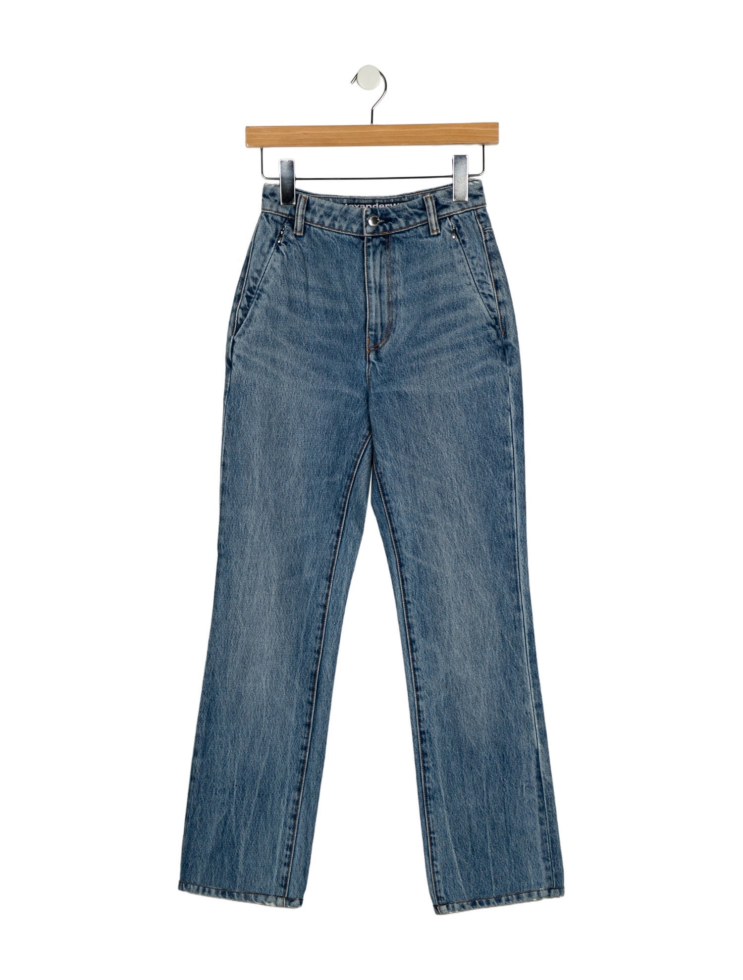 Alexander Wang High-Rise Straight Leg Jeans
