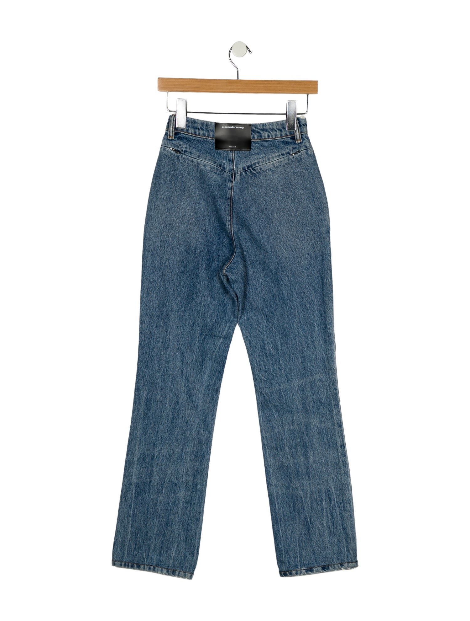 Alexander Wang High-Rise Straight Leg Jeans