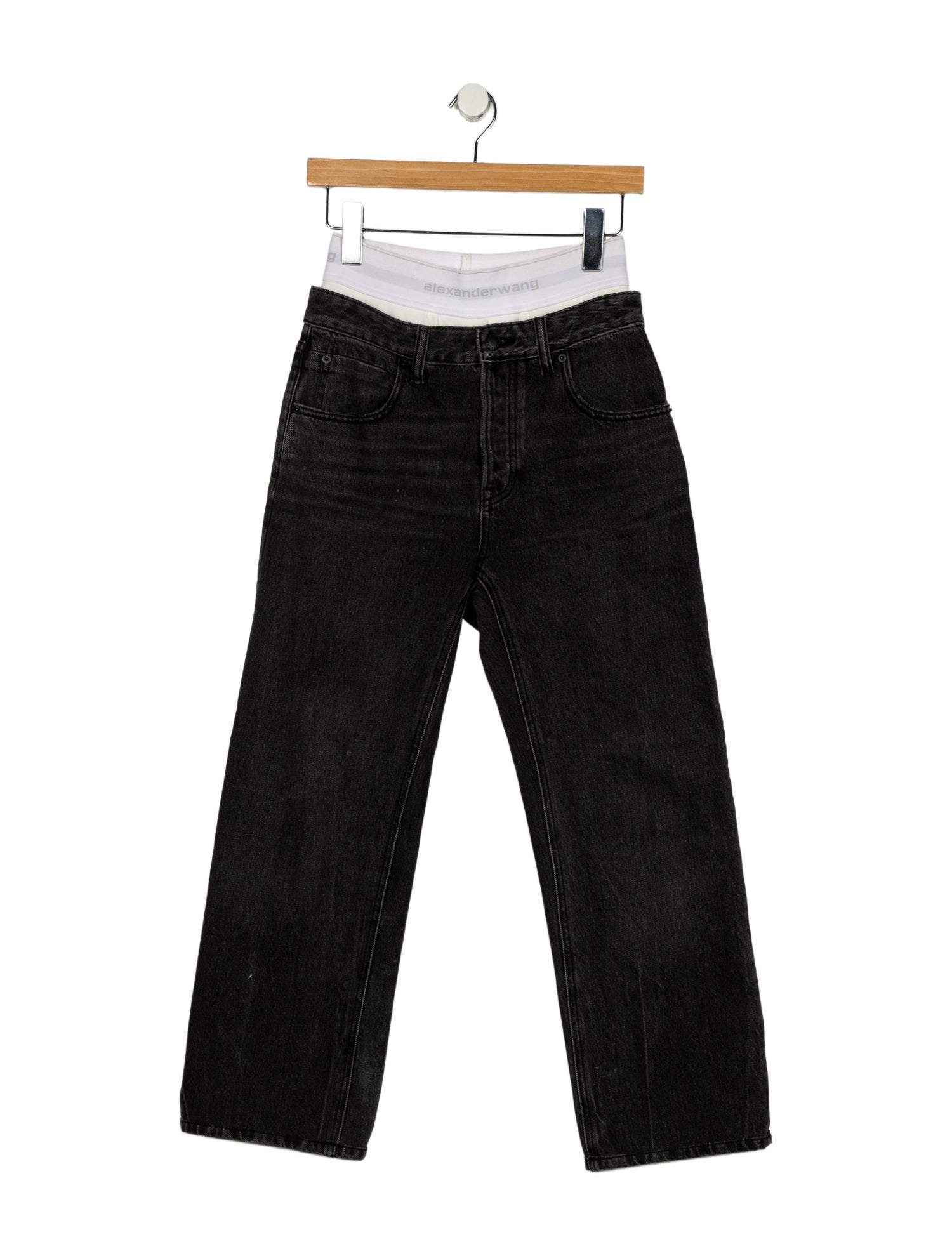 Alexander Wang High-Rise Straight Leg Jeans
