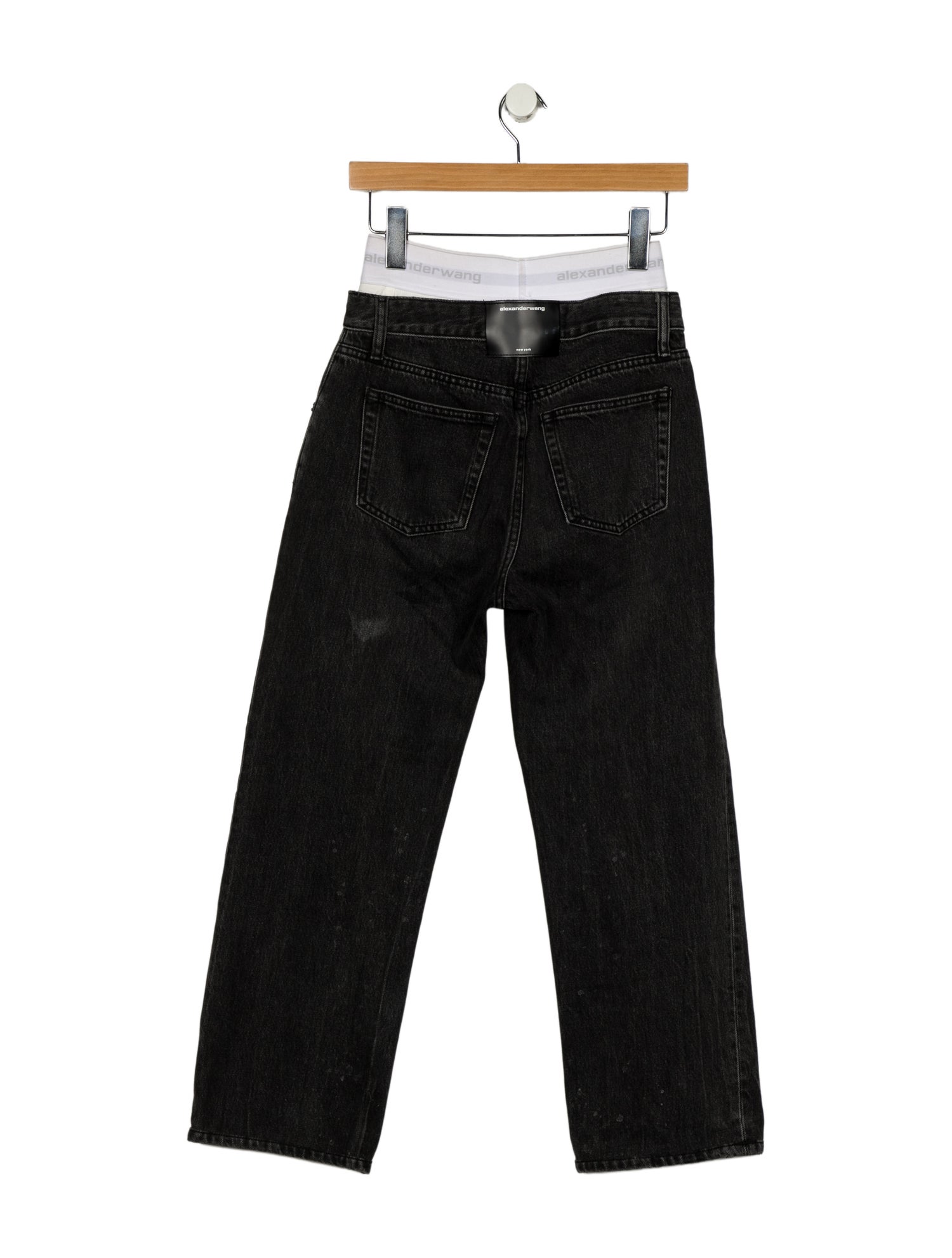 Alexander Wang High-Rise Straight Leg Jeans