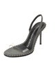 Alexander Wang Leather Studded Accents Slingback Sandals