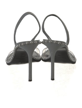 Alexander Wang Leather Studded Accents Slingback Sandals