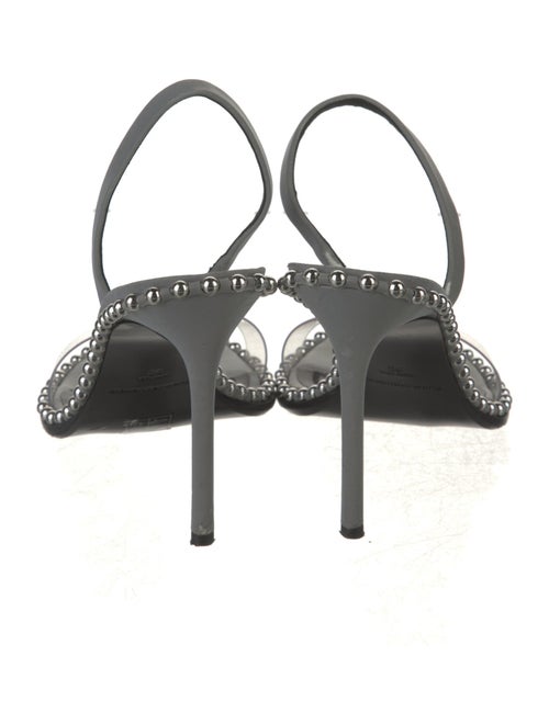 Alexander Wang Leather Studded Accents Slingback Sandals