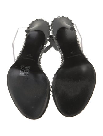Alexander Wang Leather Studded Accents Slingback Sandals