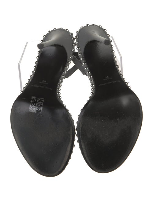 Alexander Wang Leather Studded Accents Slingback Sandals