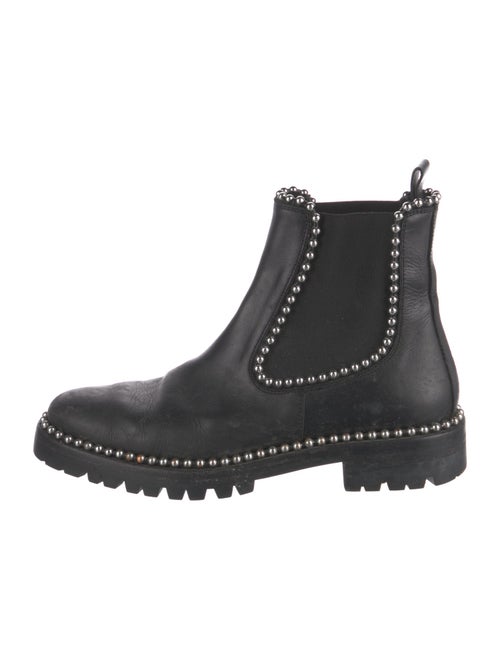Alexander Wang Leather Studded Accents Chelsea Boots